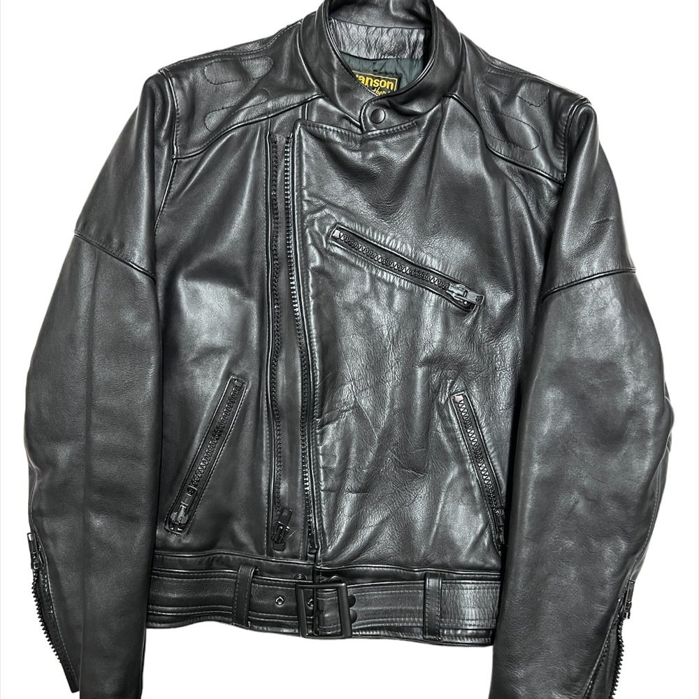 Vanson leather jacket Size 46 heavy (7 pounder) US made